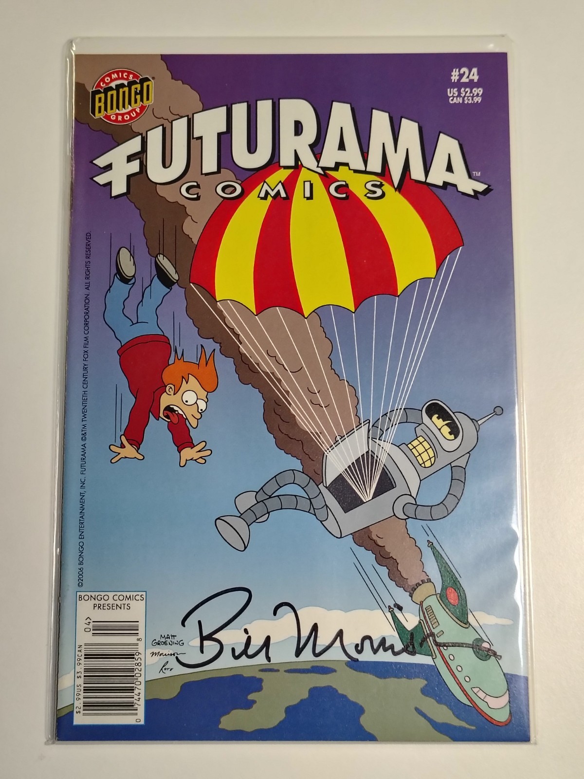 Futurama Comics #24 (2006) Bongo Signed Bill Morrison w/COA