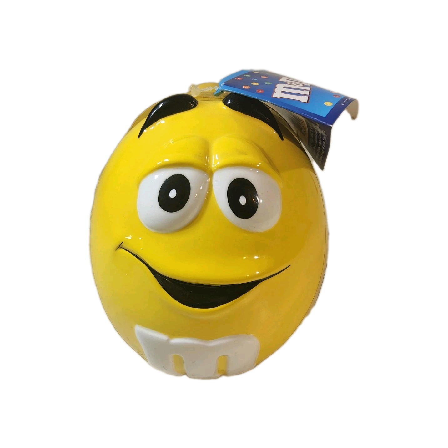 Vintage 2002 Mars Yellow Character M&M Ceramic Cookie Candy Jar Rare NEW-SEALED