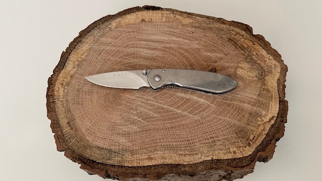 Buck 326 Scholar Stainless Steel Folding Pocket Knife Linerlock Plain Blade