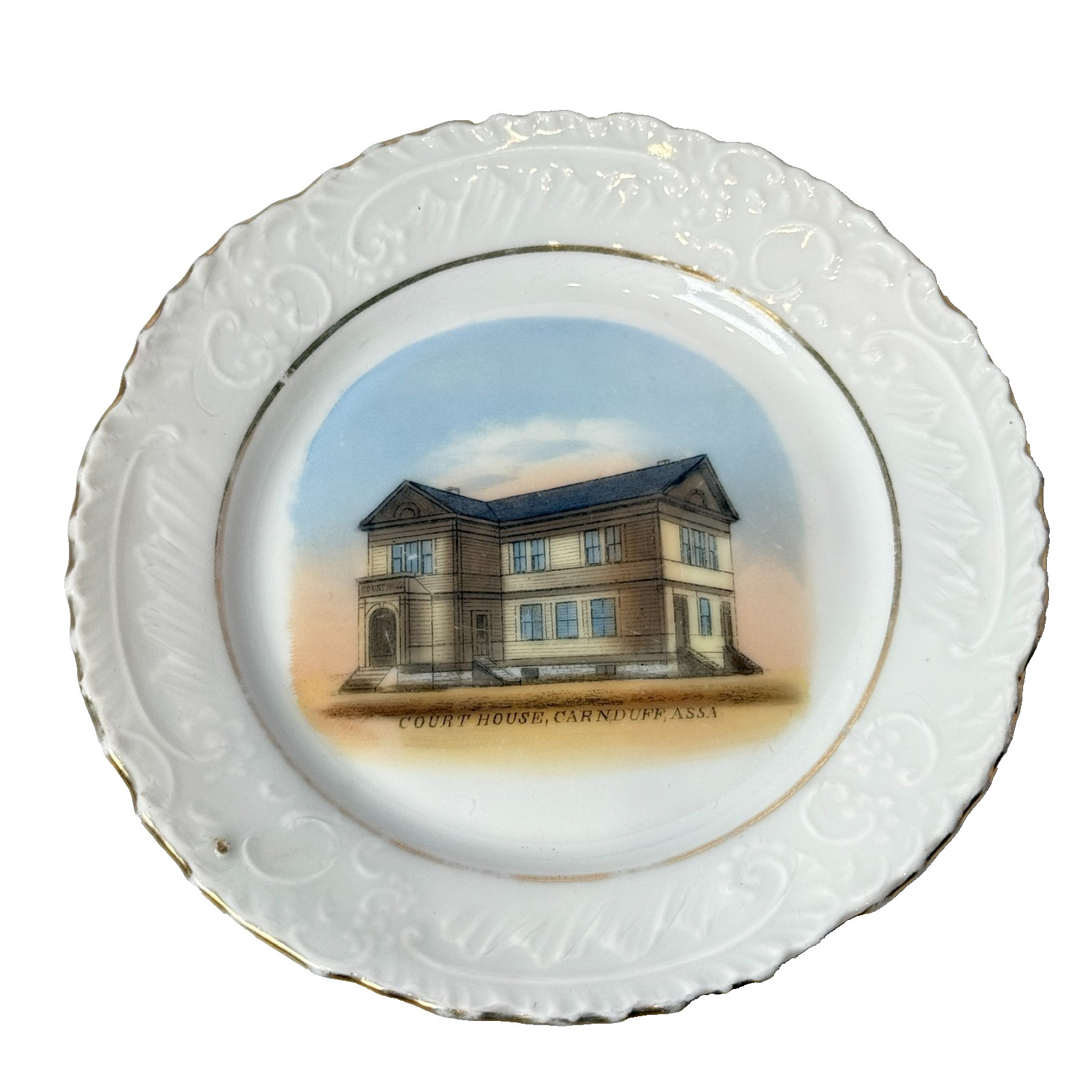 CARNDUFF Northwest Territories CANADA Souvenir ANTIQUE CHINA TRINKET DISH