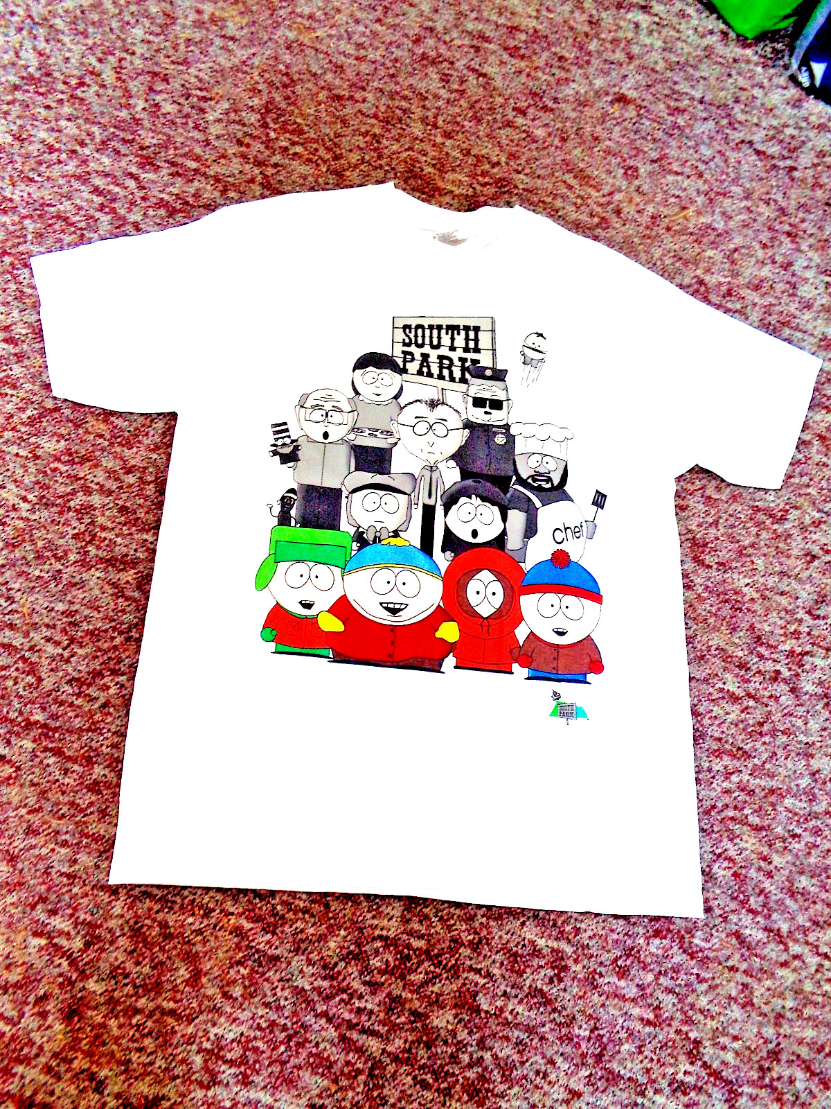 NWOT 1998 T-Shirt South Park Characters - Comedy Central 100% Cotton size L