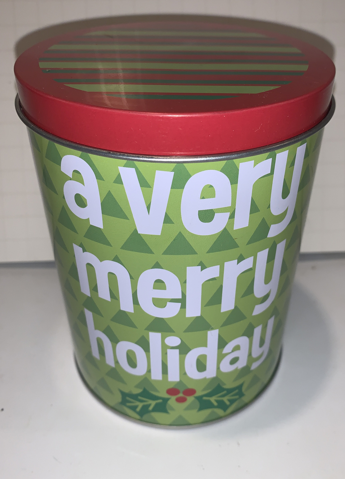 Seasonal Packaging Christmas A Very Merry Holiday Cookie Tin  5” X 4”