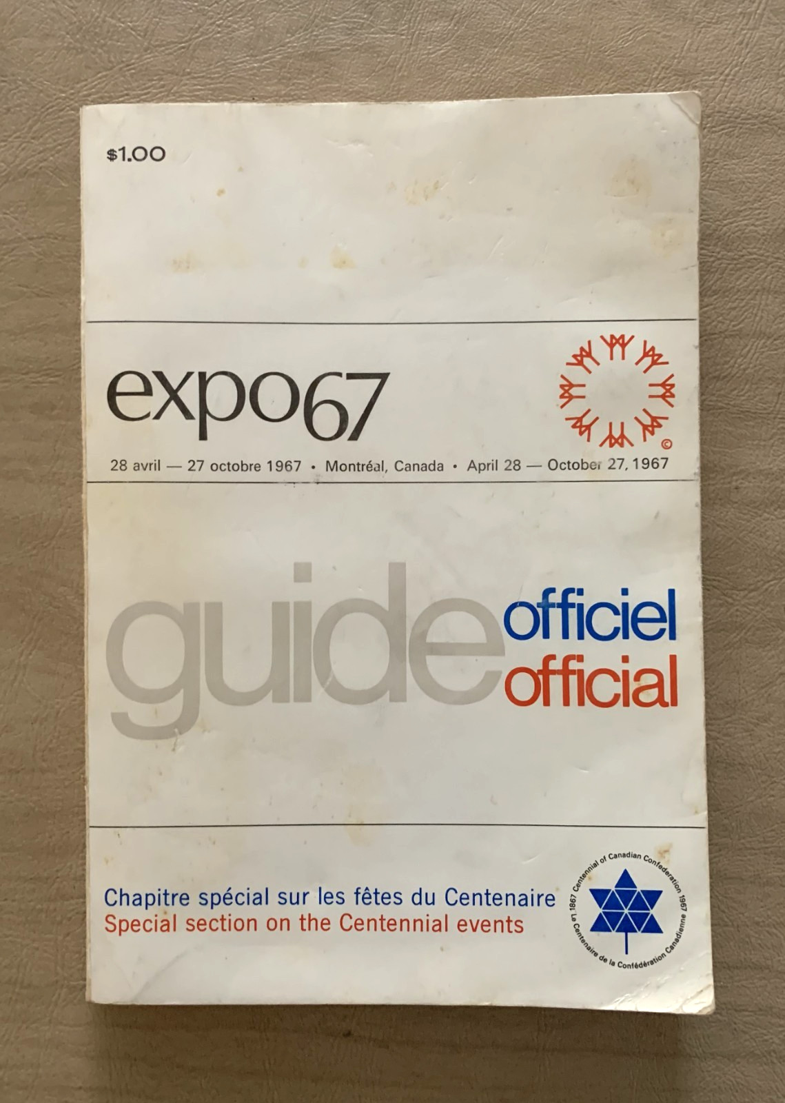 Official Guide to Expo 67 - Montreal 1967 French English