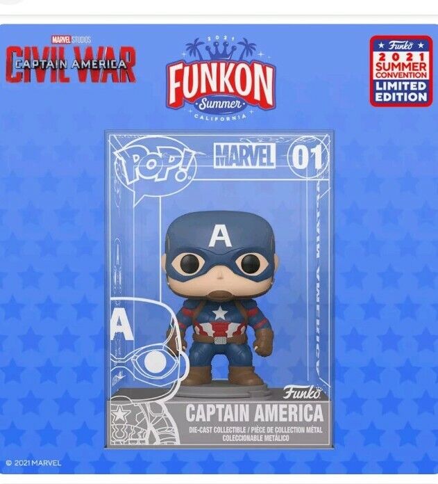 Funkon 2021 Marvel Captain America DIE CAST Funko Pop CONFIRMED