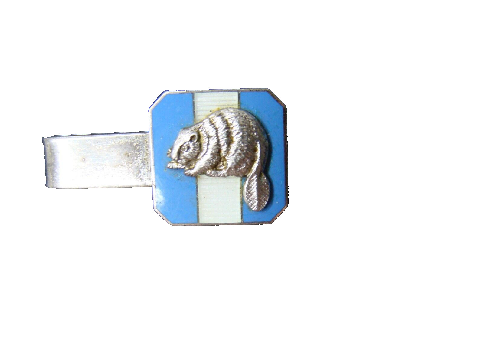 BSA Silver Beaver Tie Bar Vintage Sterling silver tie clasp boy scouts America