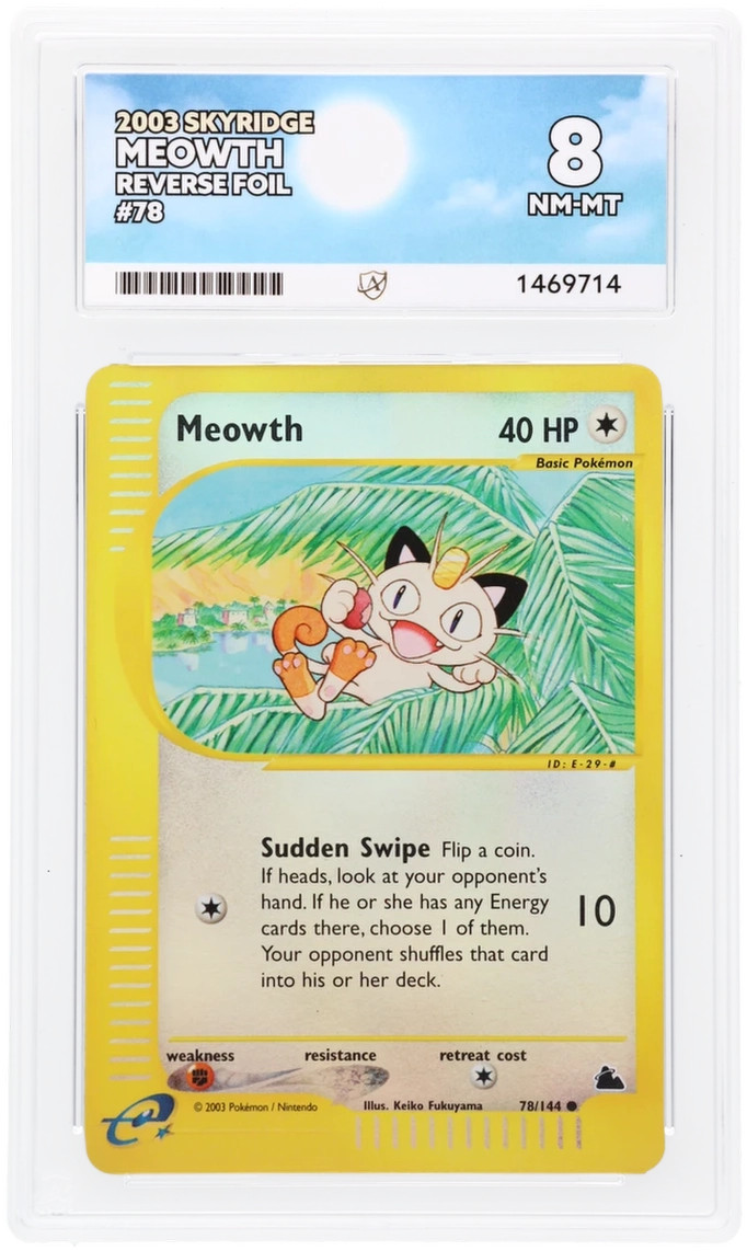 ACE 8 Meowth 78/144 Skyridge NM-MT Pokemon
