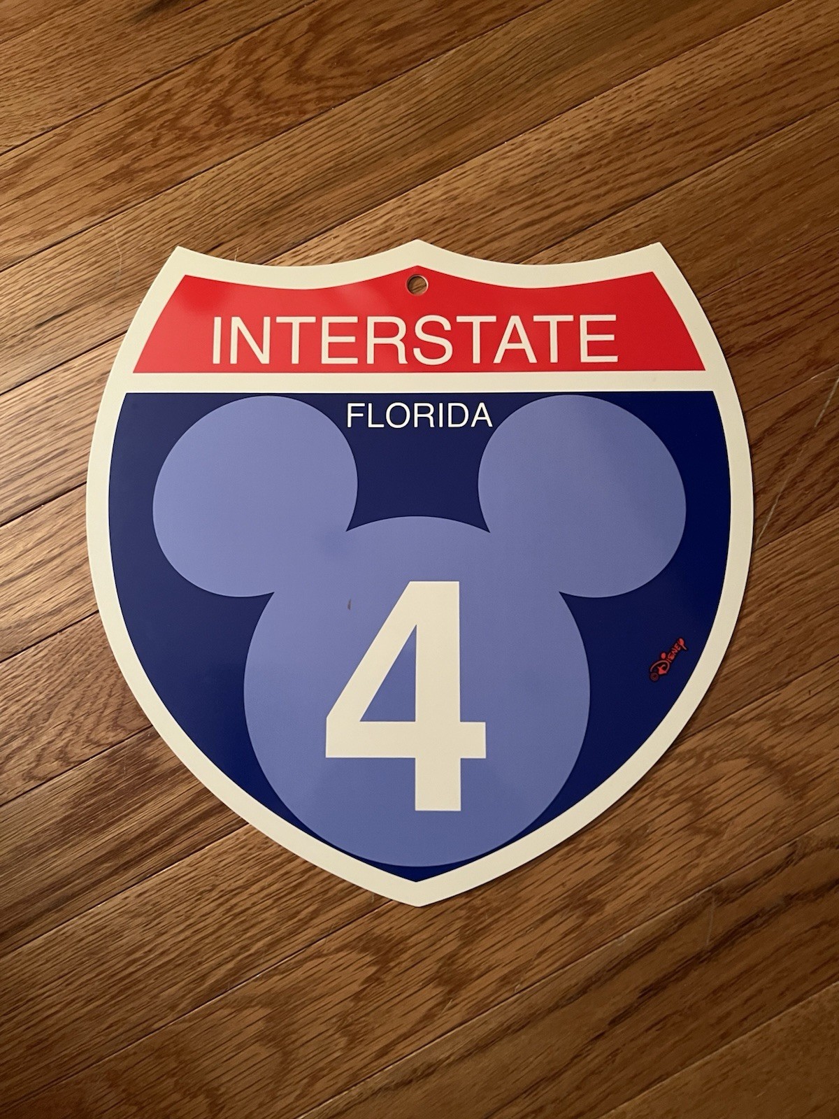 Disney Interstate 4 Heavy Duty Plastic Sign