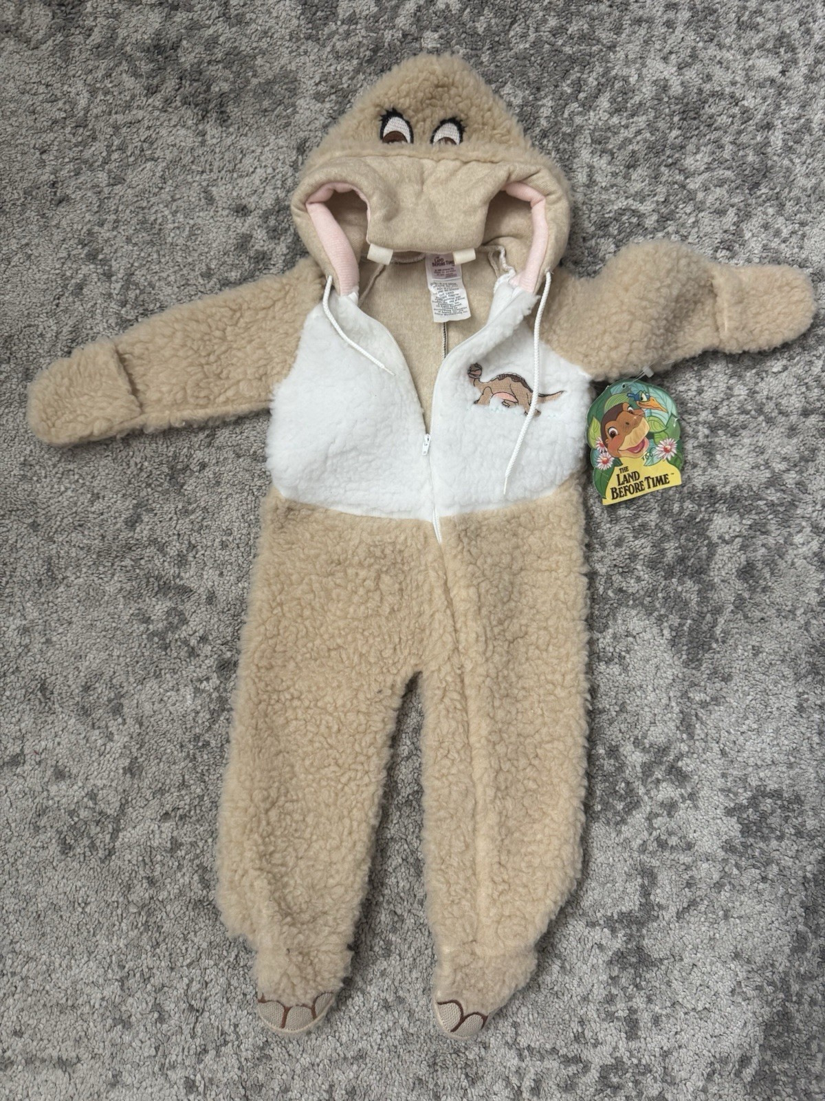 Vintage 1988 JC Penny The Land Before Time “Littlefoot” Halloween Costume