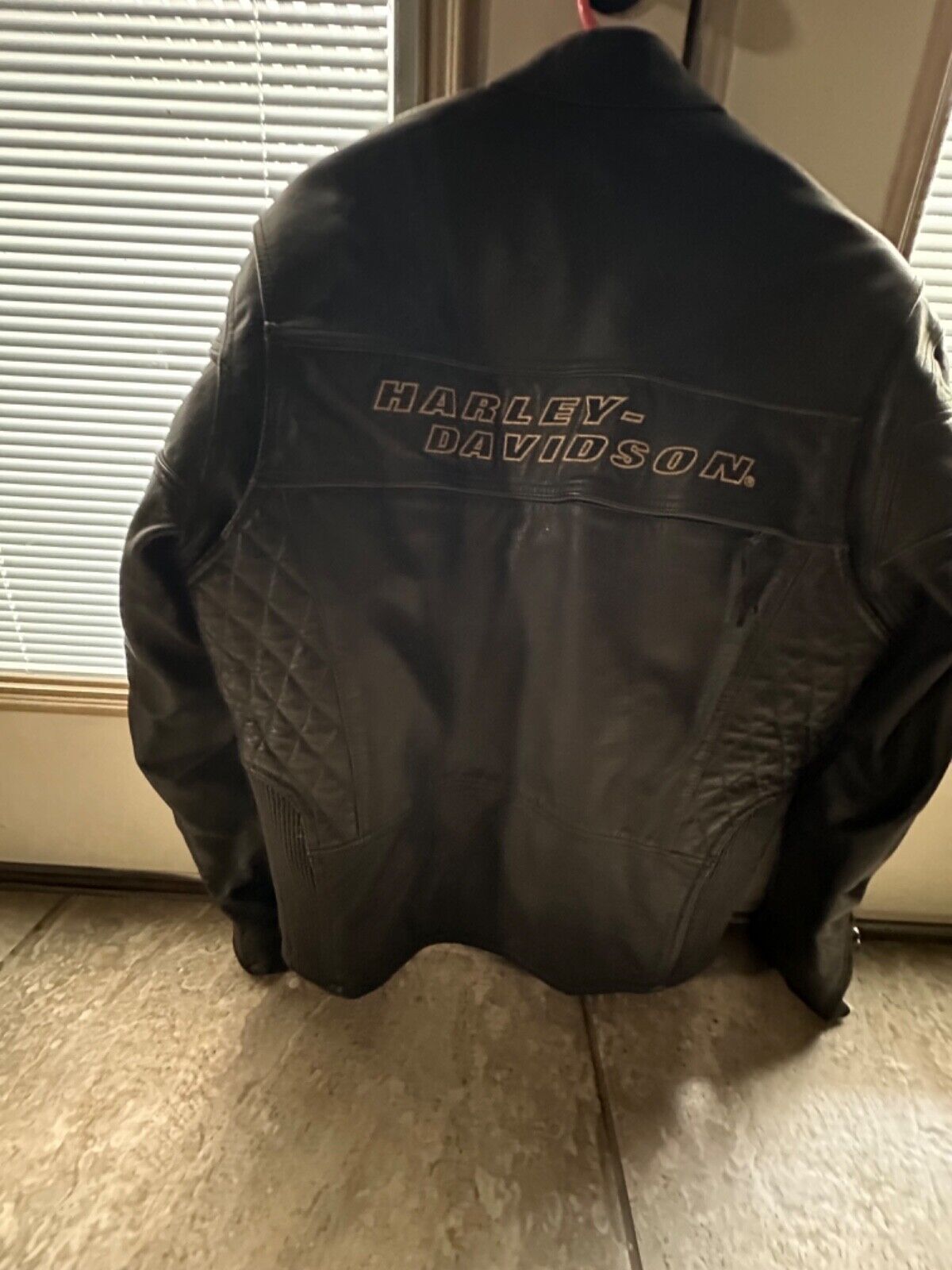 harley davidson mens leather competition  jacket size medium