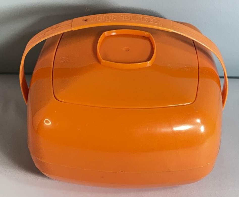 VIntage MCM Picnic Butler Orb Ball Set USA Orange 1970's Retro