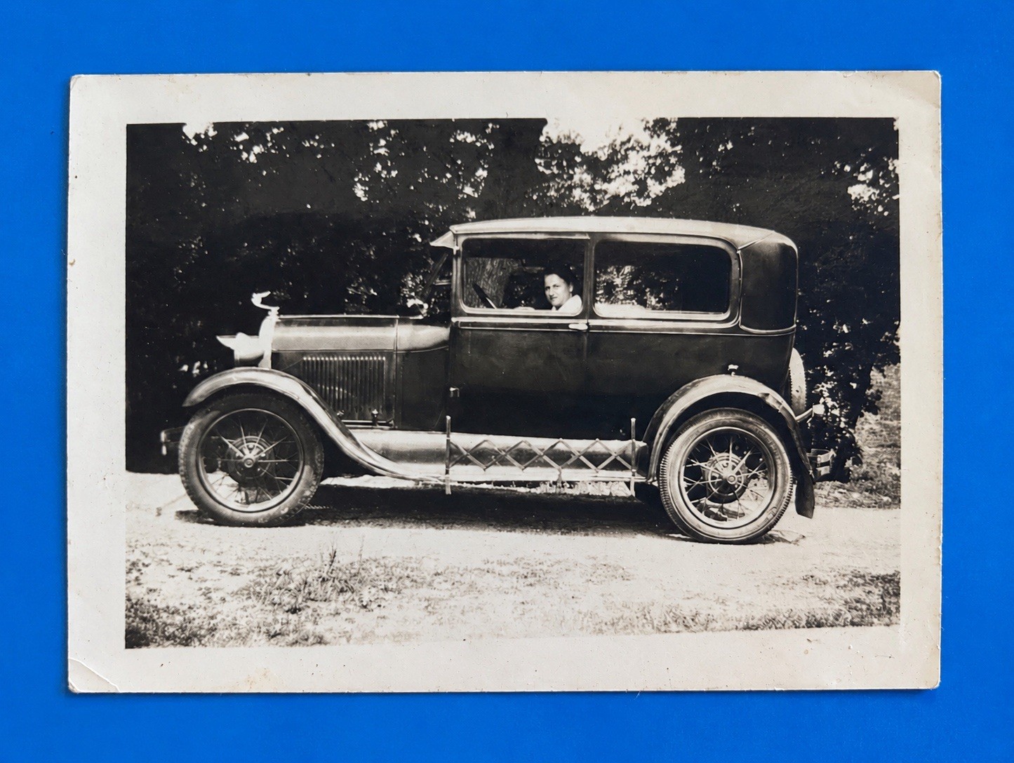 1928-29 Ford Model A Tudor Sedan Vintage Antique Car Photo Original 1933?