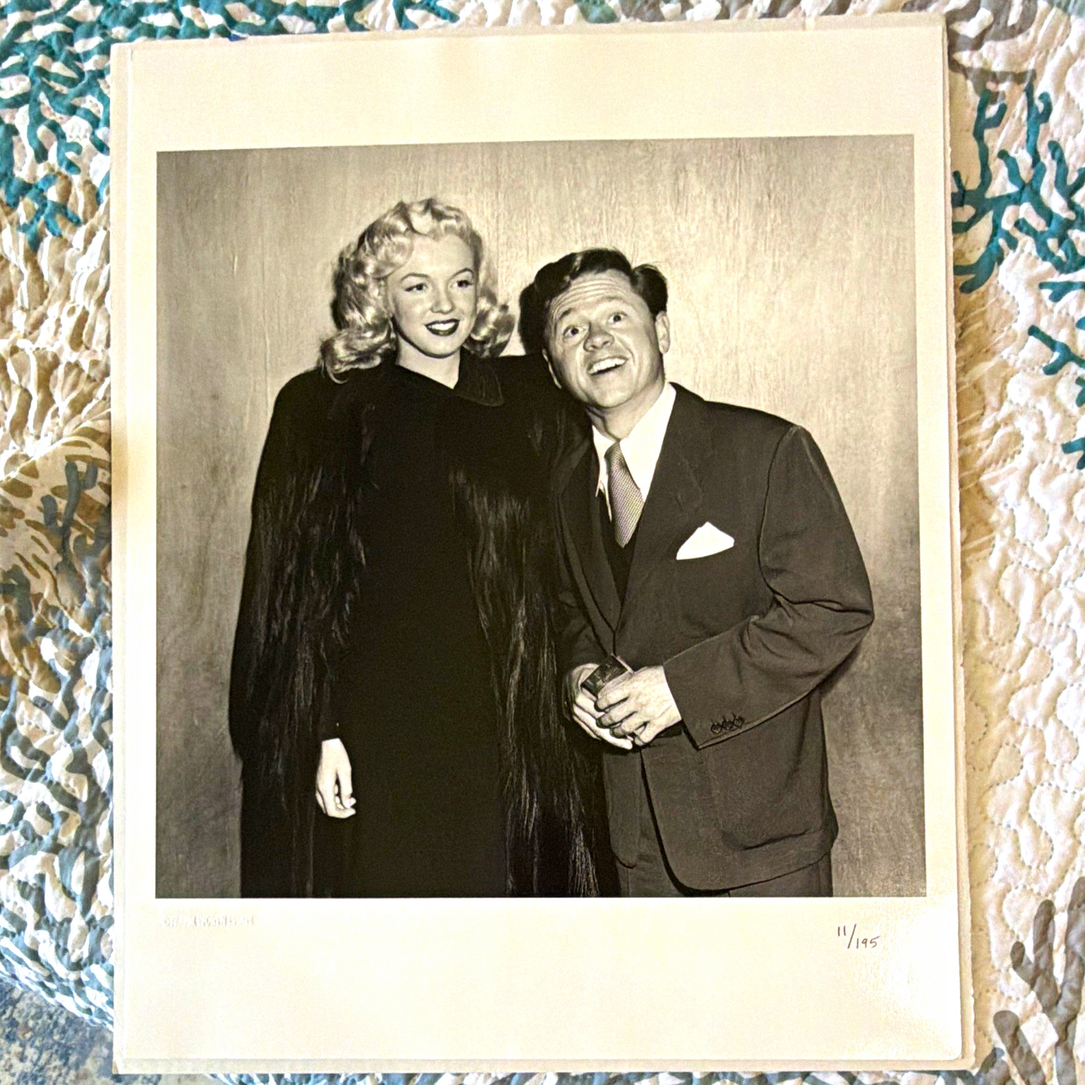 Marilyn Monroe Mickey Rooney Limited Edition Photograph Frank Worth Estate 16x20