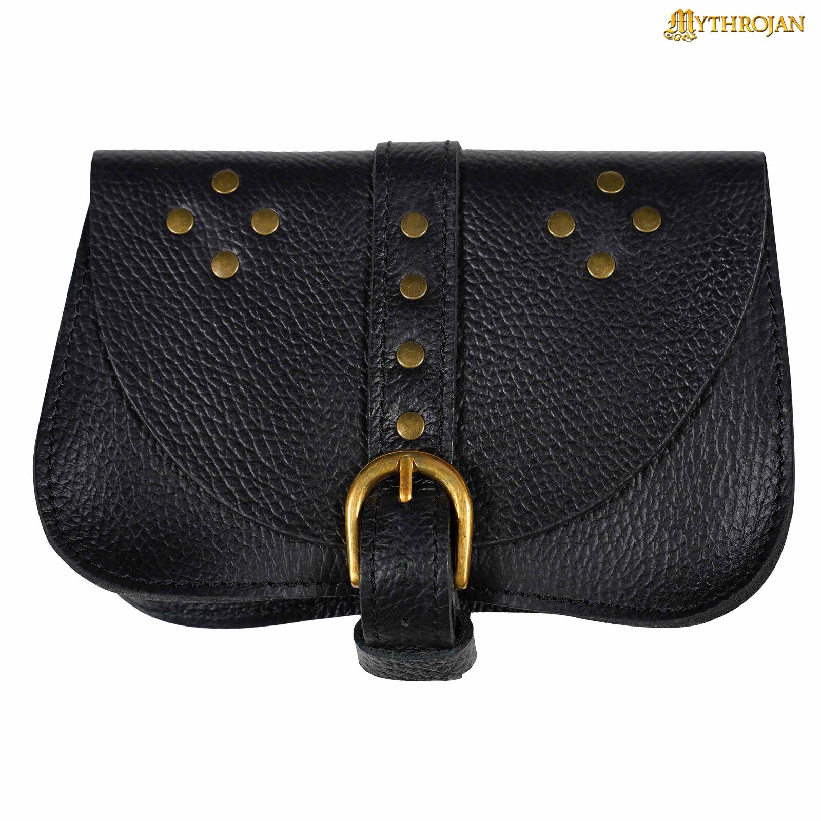 Leather Pouch Waist Costume Bag Medieval Cosplay Renaissance Belt Bag Black
