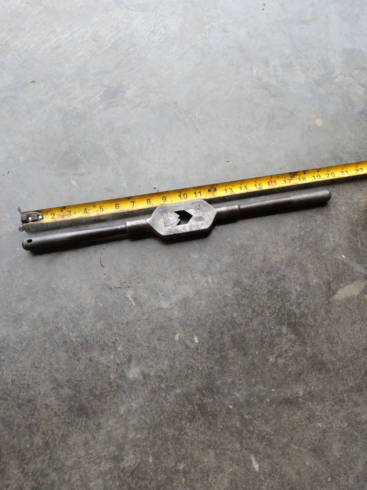 Vintage GTD Greenfield Mass USA No 7 Adjustable Tap & Die Handle Wrench Tool
