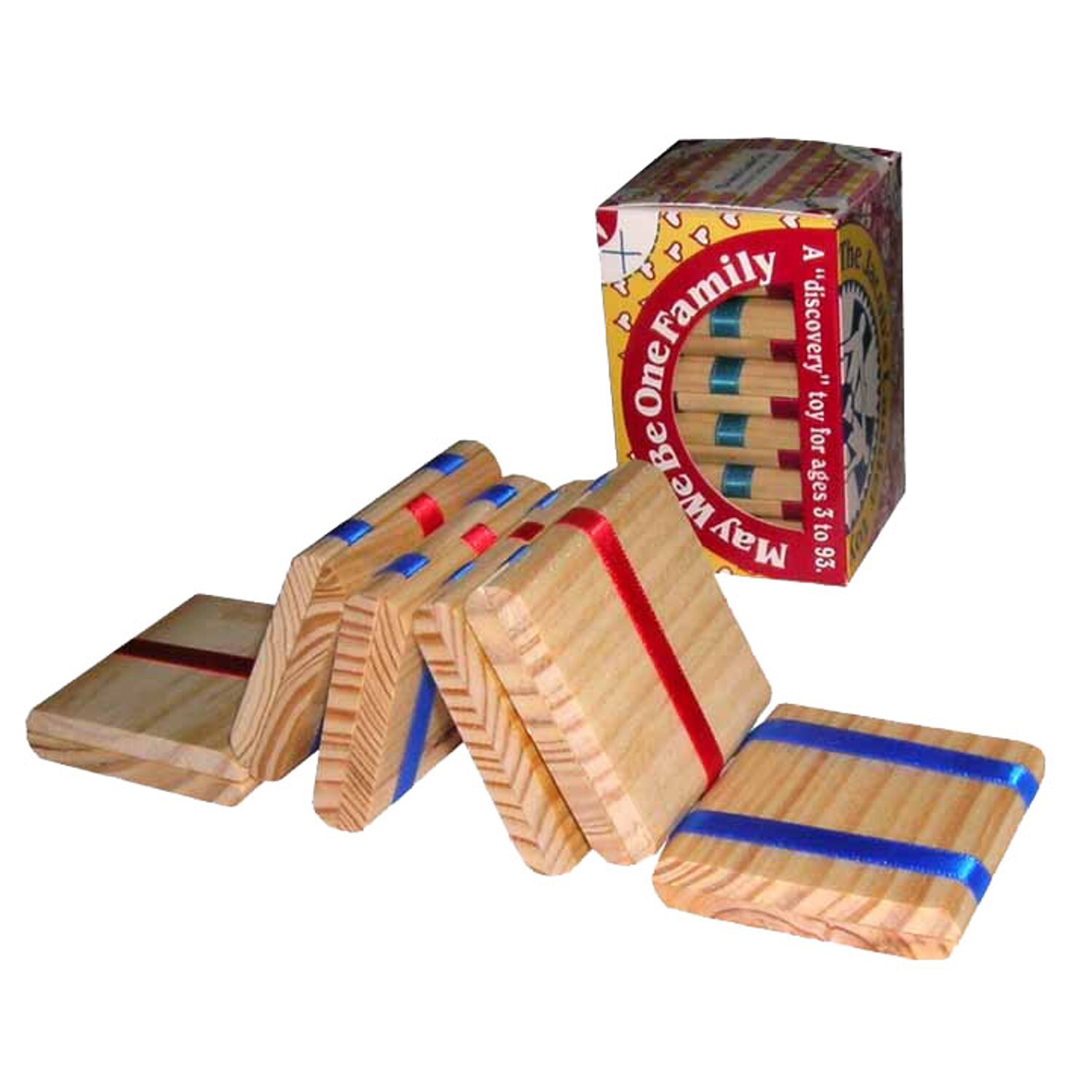 Jacob\'s Ladder Wooden Retro, Folk, Fidget Toy, Cascading Tumble Blocks, 13.25 in