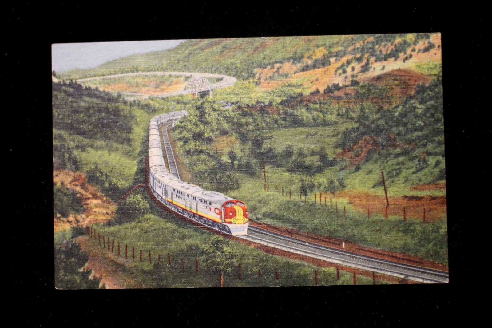 VTG LINEN POSTCARD \