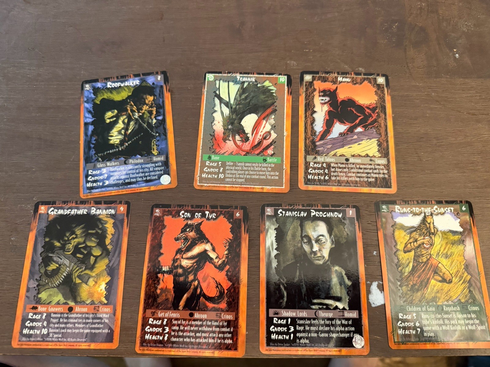 Rage CCG Character Cards Lot