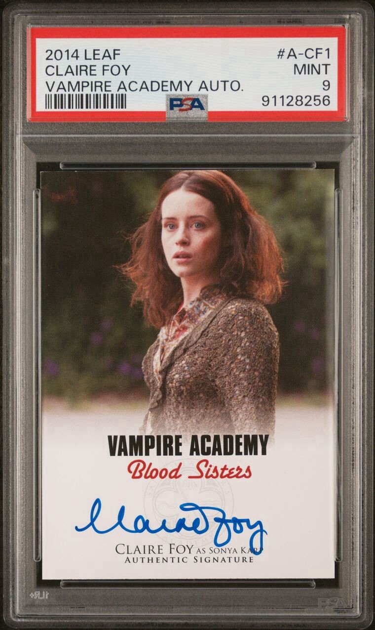 2014 Leaf VAMPIRE ACADEMY Claire Foy As Sonya Karp Autograph Auto PSA 9 Mint