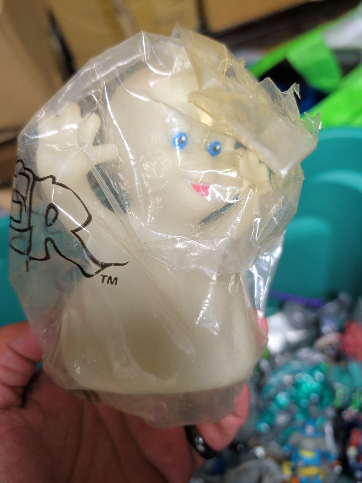 Vintage 1995 Casper Ghost Injection-Molded Glow Rubber Toy ~6\