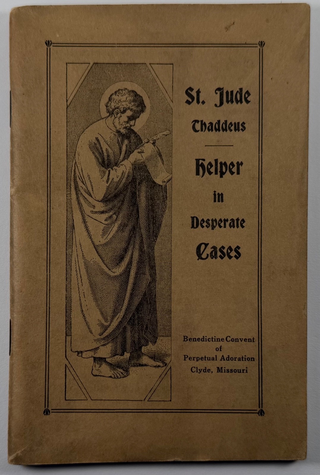 St. Jude Thaddeus, St. Rita, Vintage 1931 Holy Devotional Booklet.