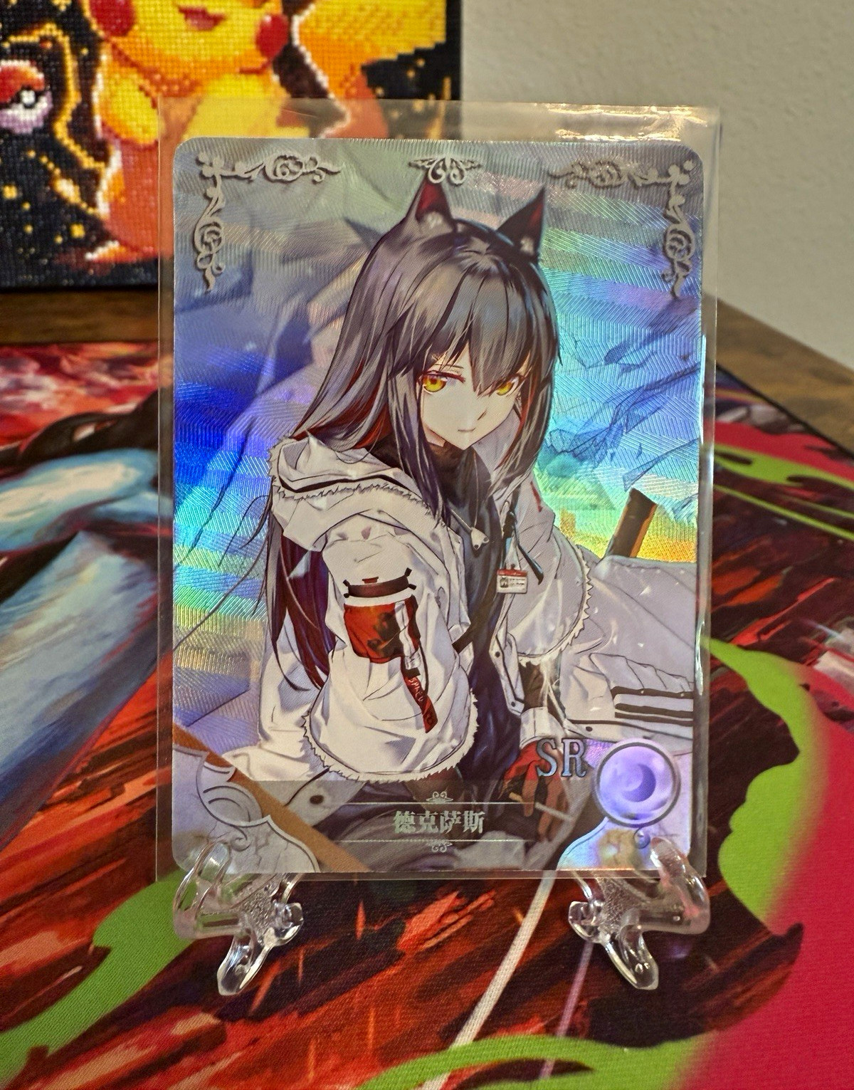 Arknights Texas SR Holo Foil Rare Goddess Story Card Mobile Game Character CCG