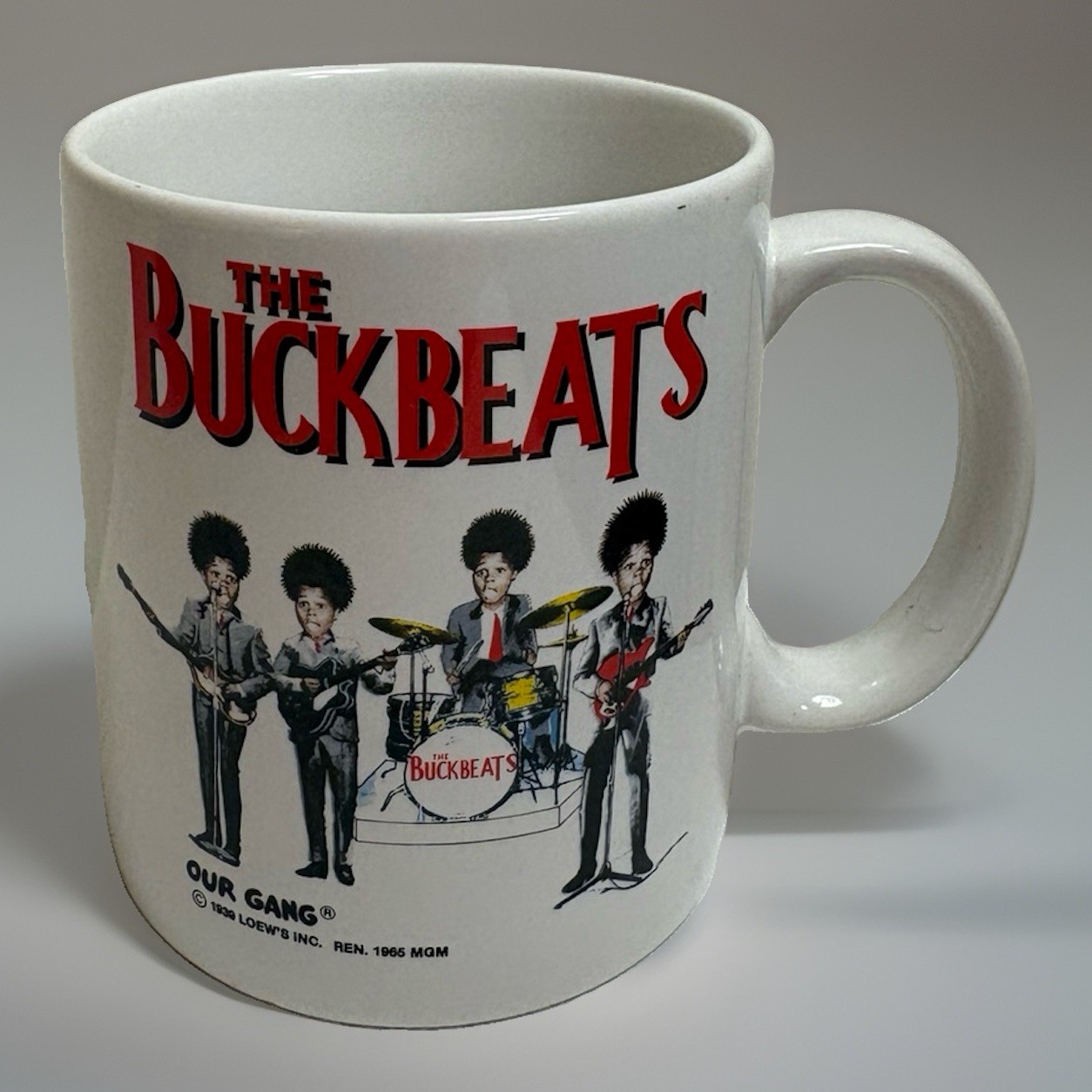 Vintage The Buckbeats Our Gang Little Rascals Coffee Mug Beatles Parody
