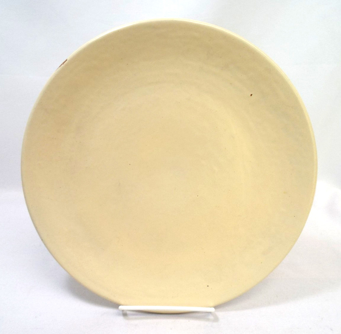 Vintage 1930s Catalina Island Ivory Red Clay Art Pottery Plate California 11\