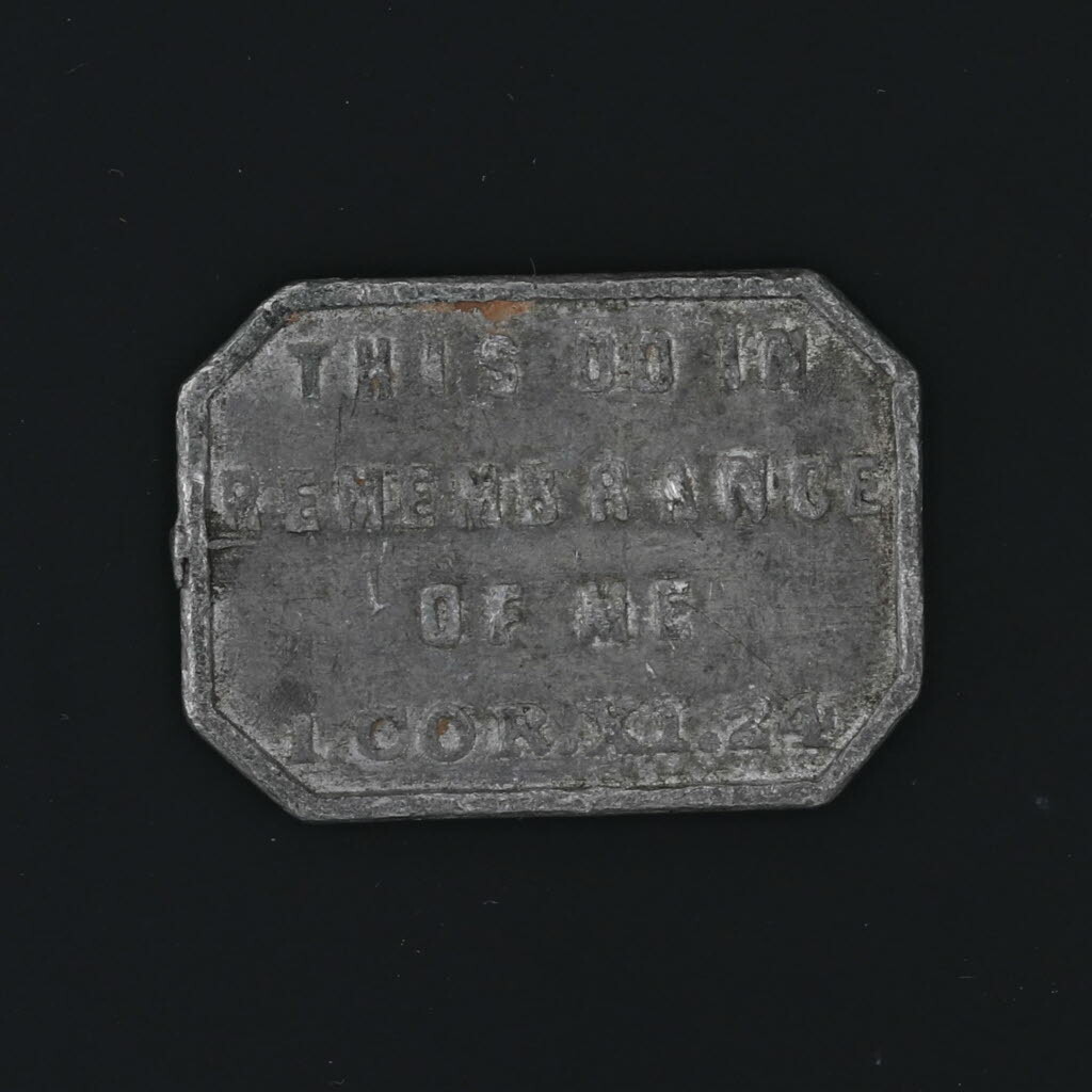 Antique 1st Communion Token 1843 Edzell Free Church Religious Keepsake