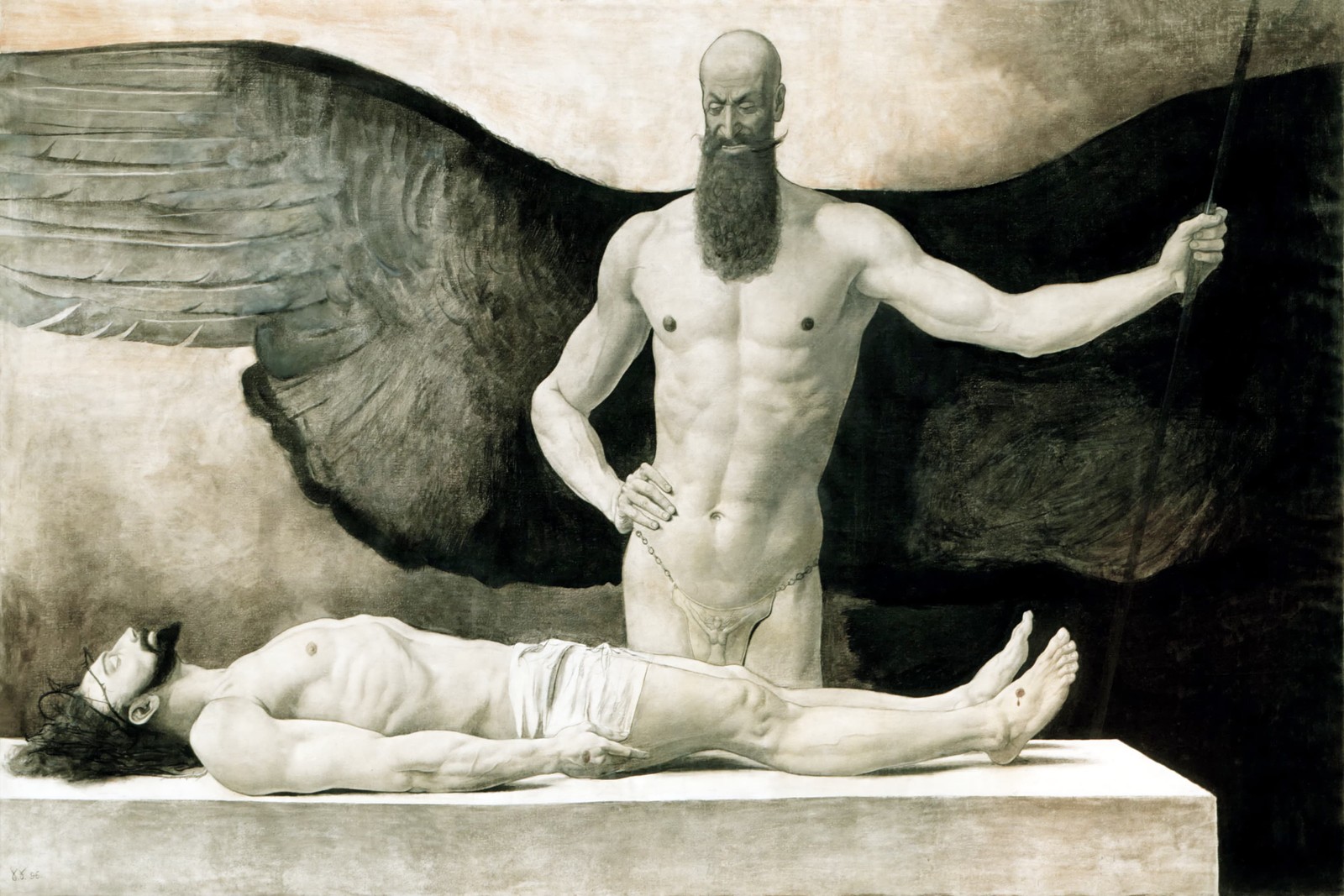 Allegorical Photography Winged Figure Classical Art 36x24\
