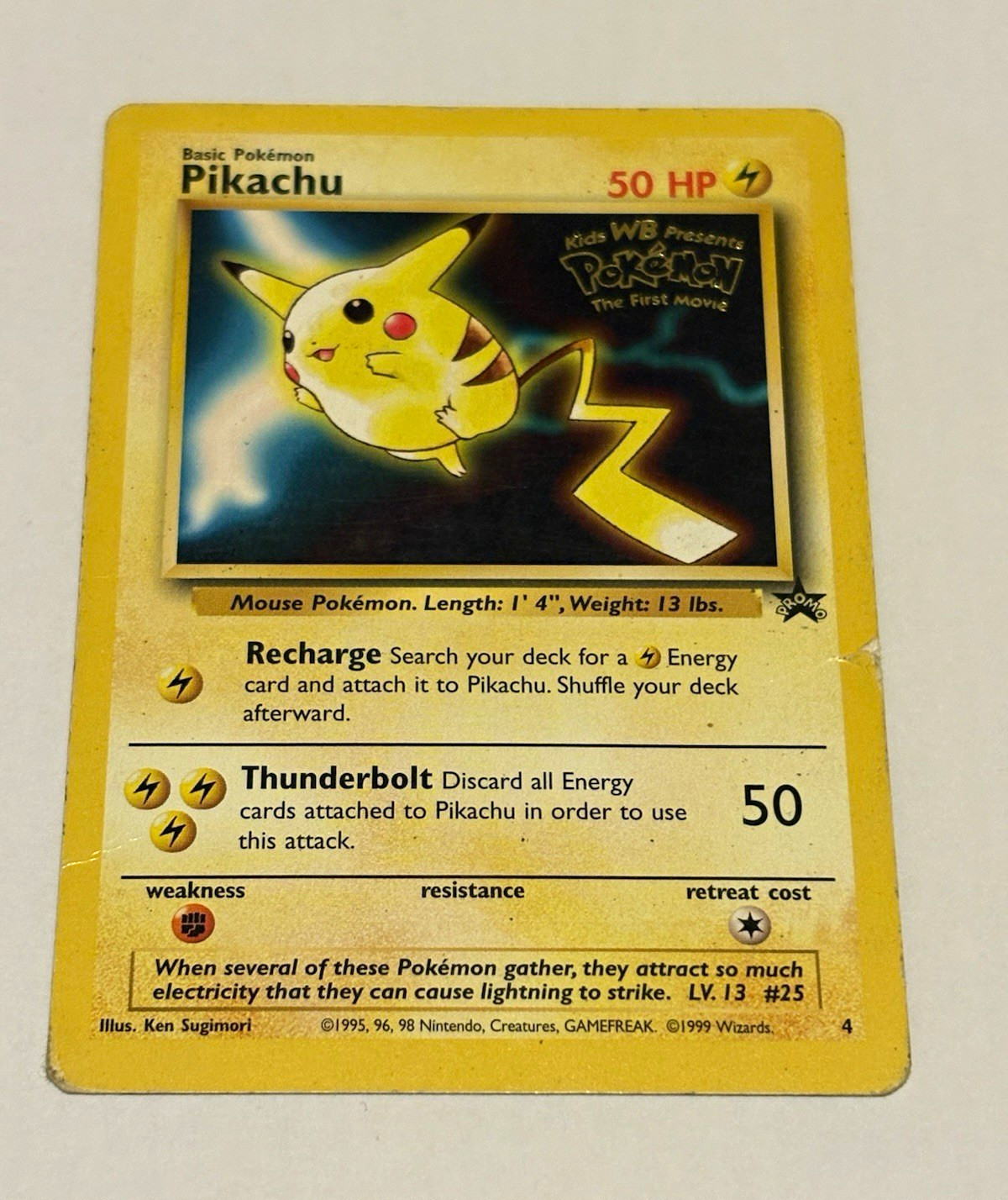 Wizards Pikachu Movie Promo #4 50HP Pokémon: The First Movie Regular EN 1999