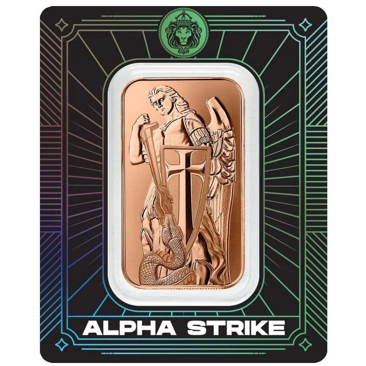 /99 Archangel Michael 1 AVDP oz Copper Bar Alpha Strike Certi-Lock Sealed Assay