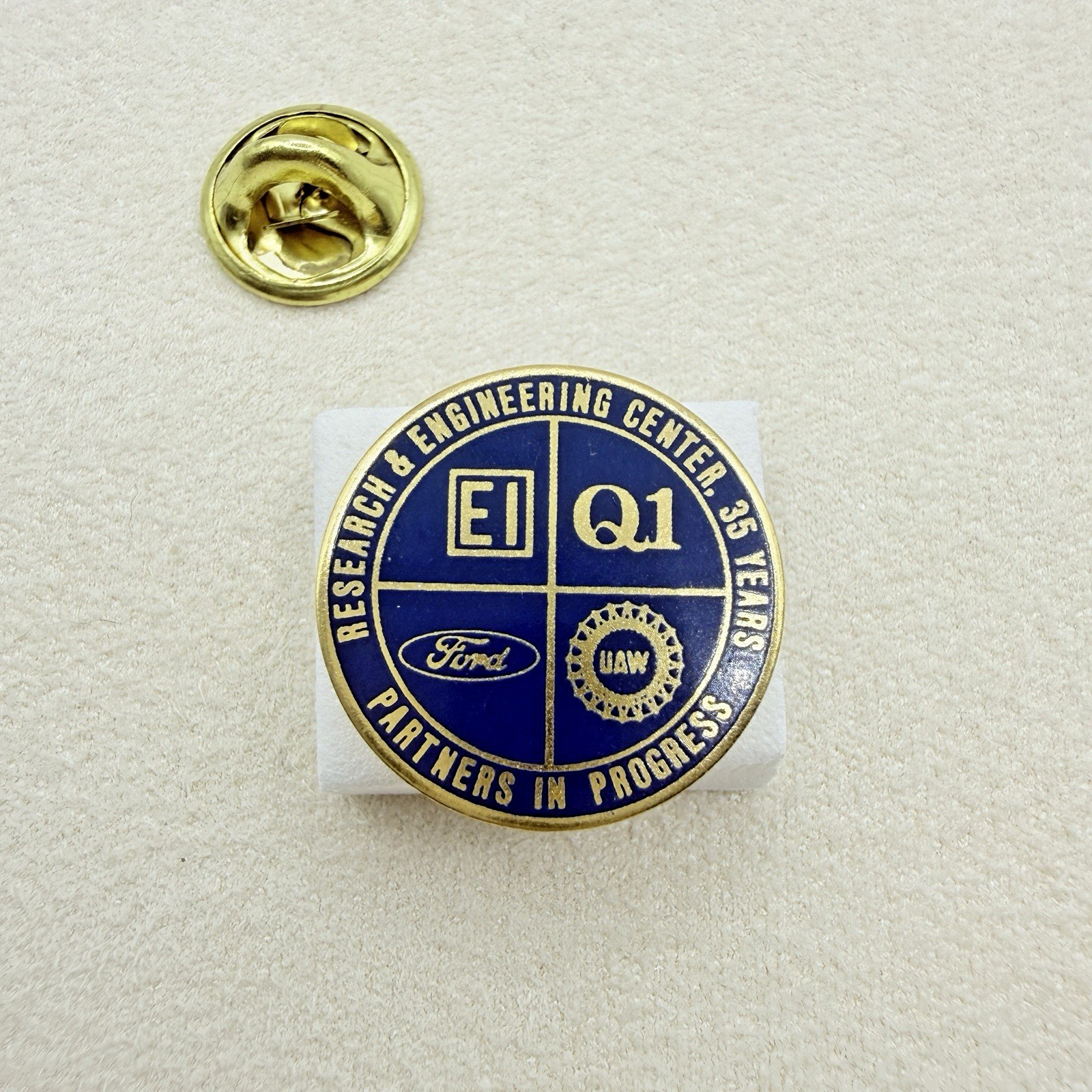 Ford UAW Research Engineering Center 35 Years Pin EI Q1 Partners in Progress
