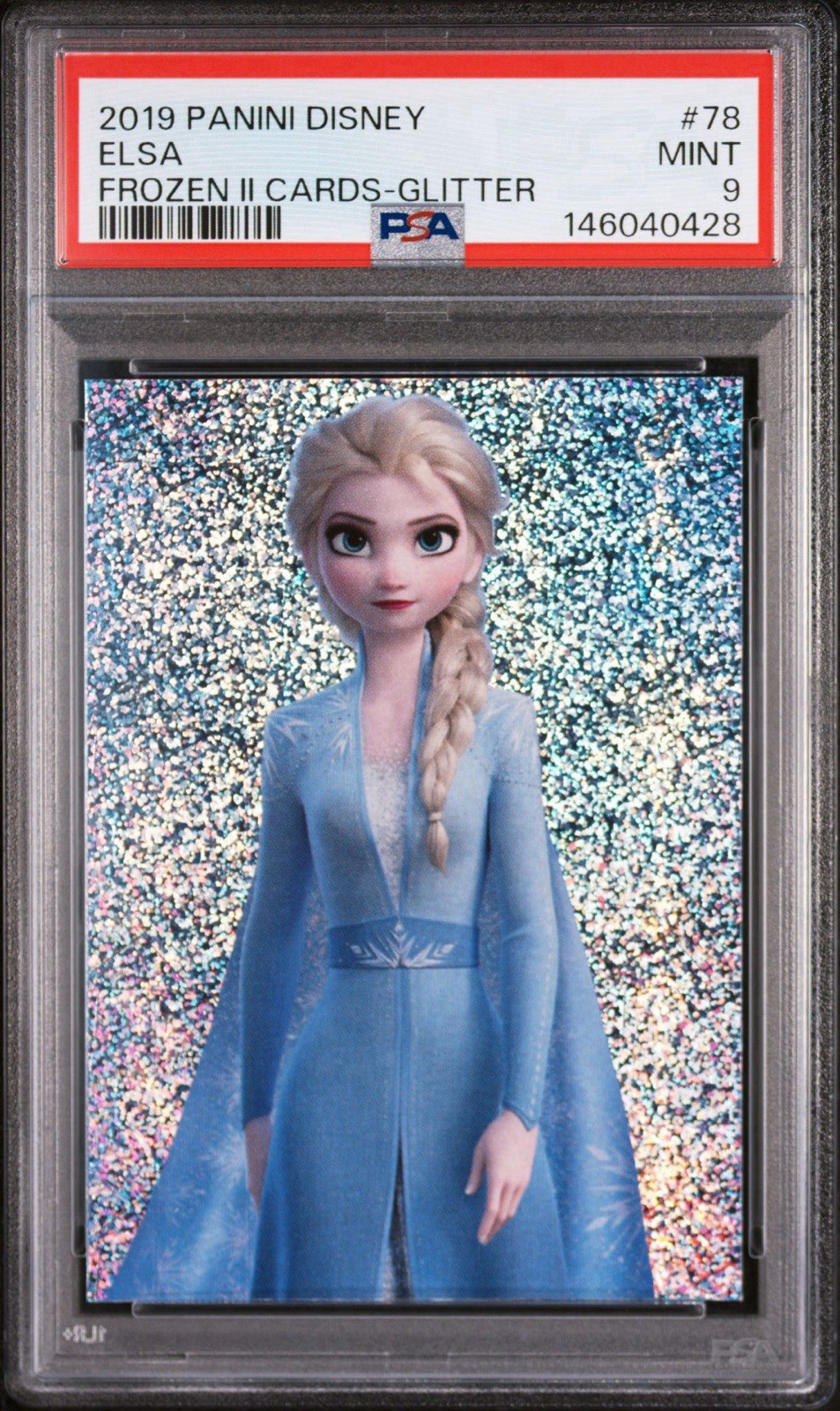 2019 DISNEY FROZEN 2 Elsa Glitter Refractor PSA 9 Mint Low Pop *RARE*