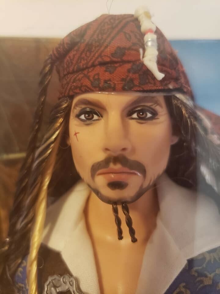 Barbie Pirates of the Caribbean Jack Sparrow Doll NRFB Johnny Depp 2010