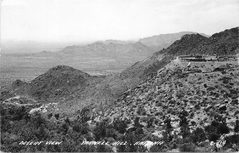 Arizona Yarnell Hill Desert View C-414 RPPC Photo Postcard 21-11662