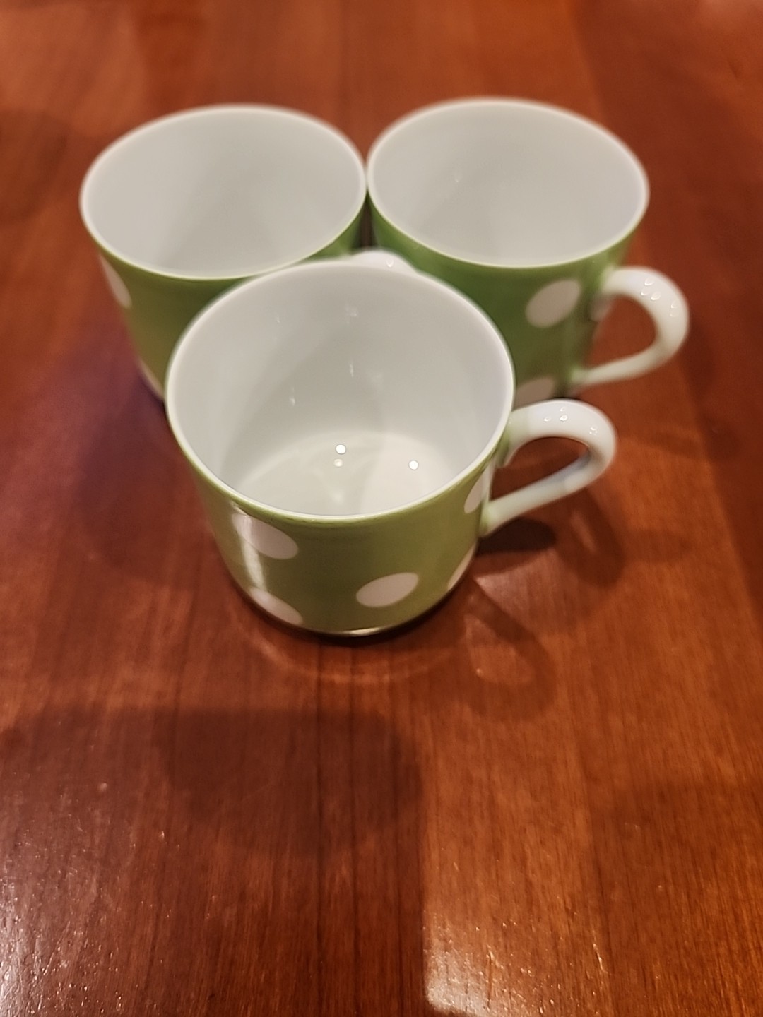 3 Fitz & Floyd Vintage Polka Dot Teacups, Rare
