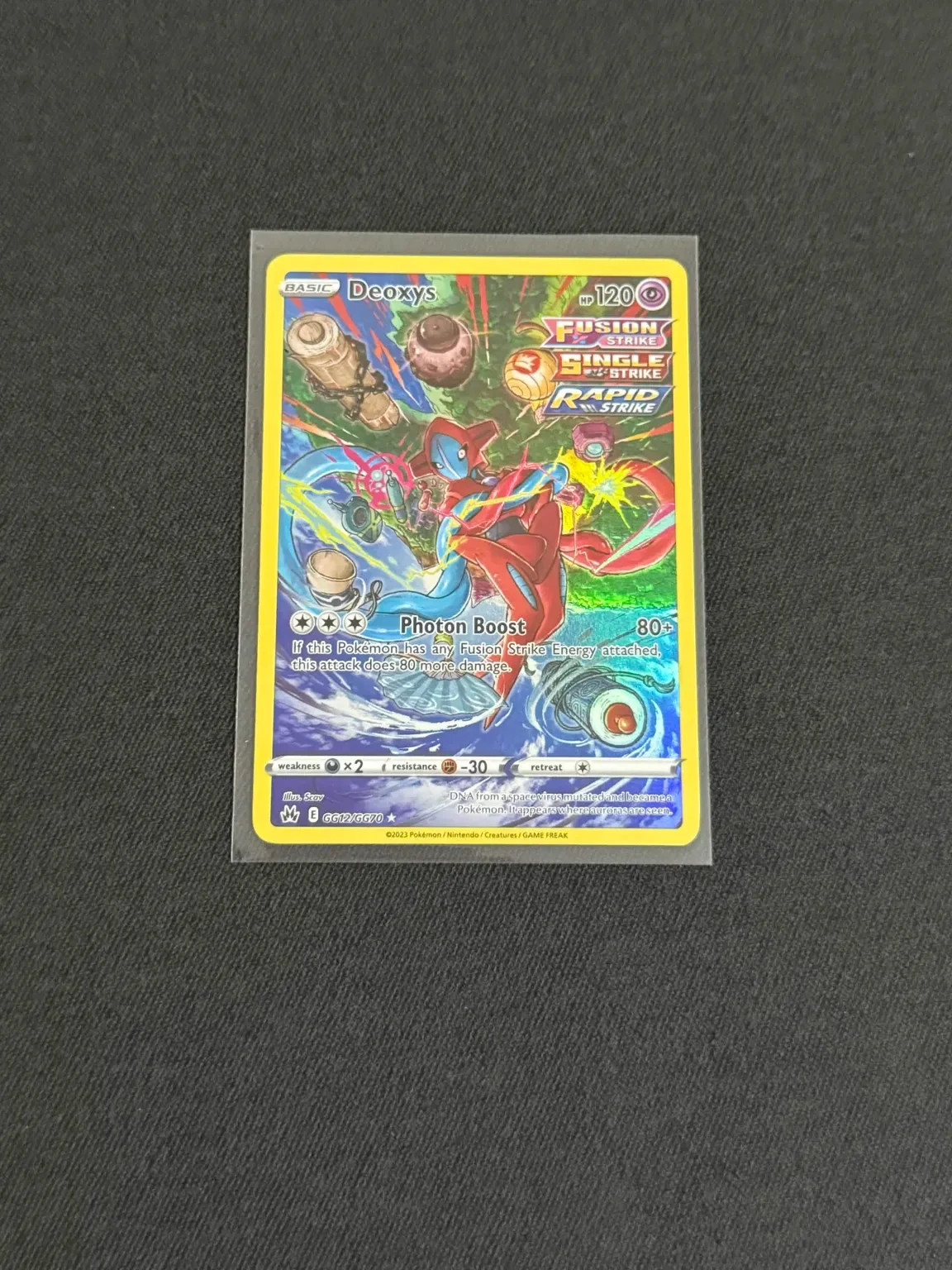 Pokémon TCG Deoxys Ultra Rare Holo Crown Zenith Galarian Gallery GG12/GG70 Pokémon TCG Deoxys Ultra Rare Holo Crown Zenith Galarian Gallery GG12/GG70