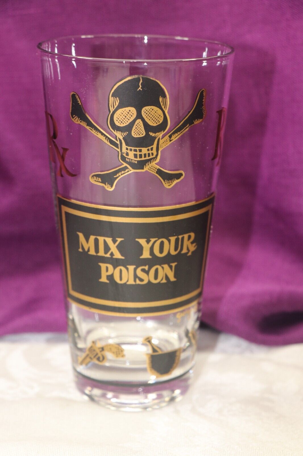 Georges Briard RX Mix Your Poison Tumbler Glass