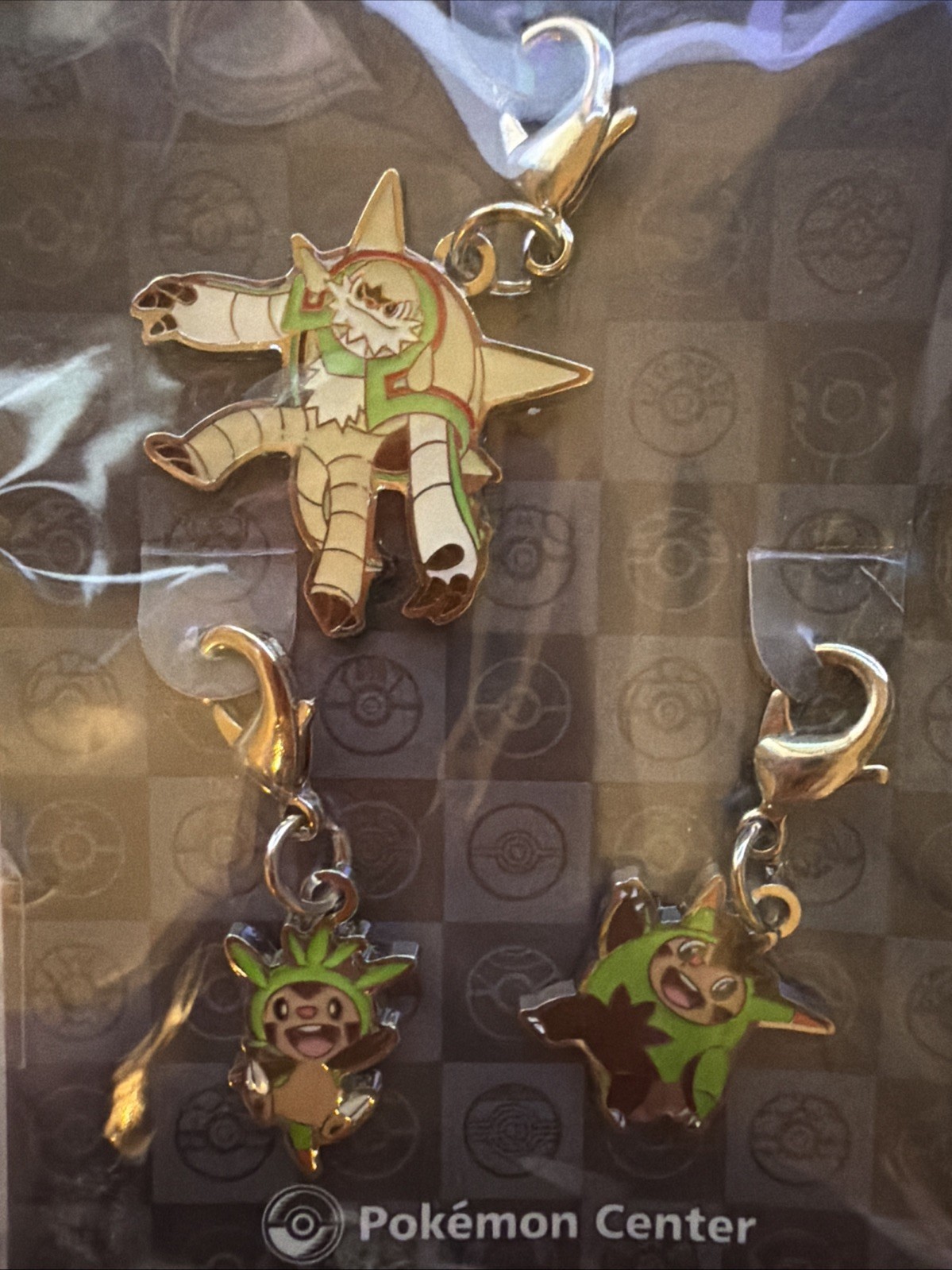 Pokemon Center Metal Charm #650-652 Chespin Quilladin Chesnaught For Bag Not Toy