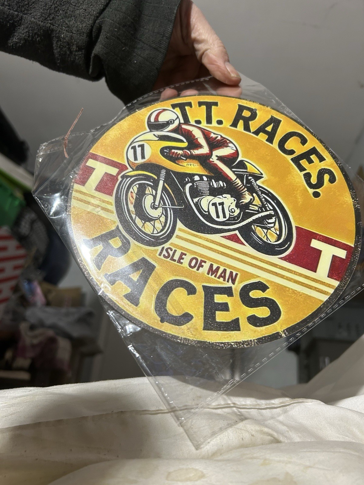 Reproduction Tt Isle Of Man Races Sign 