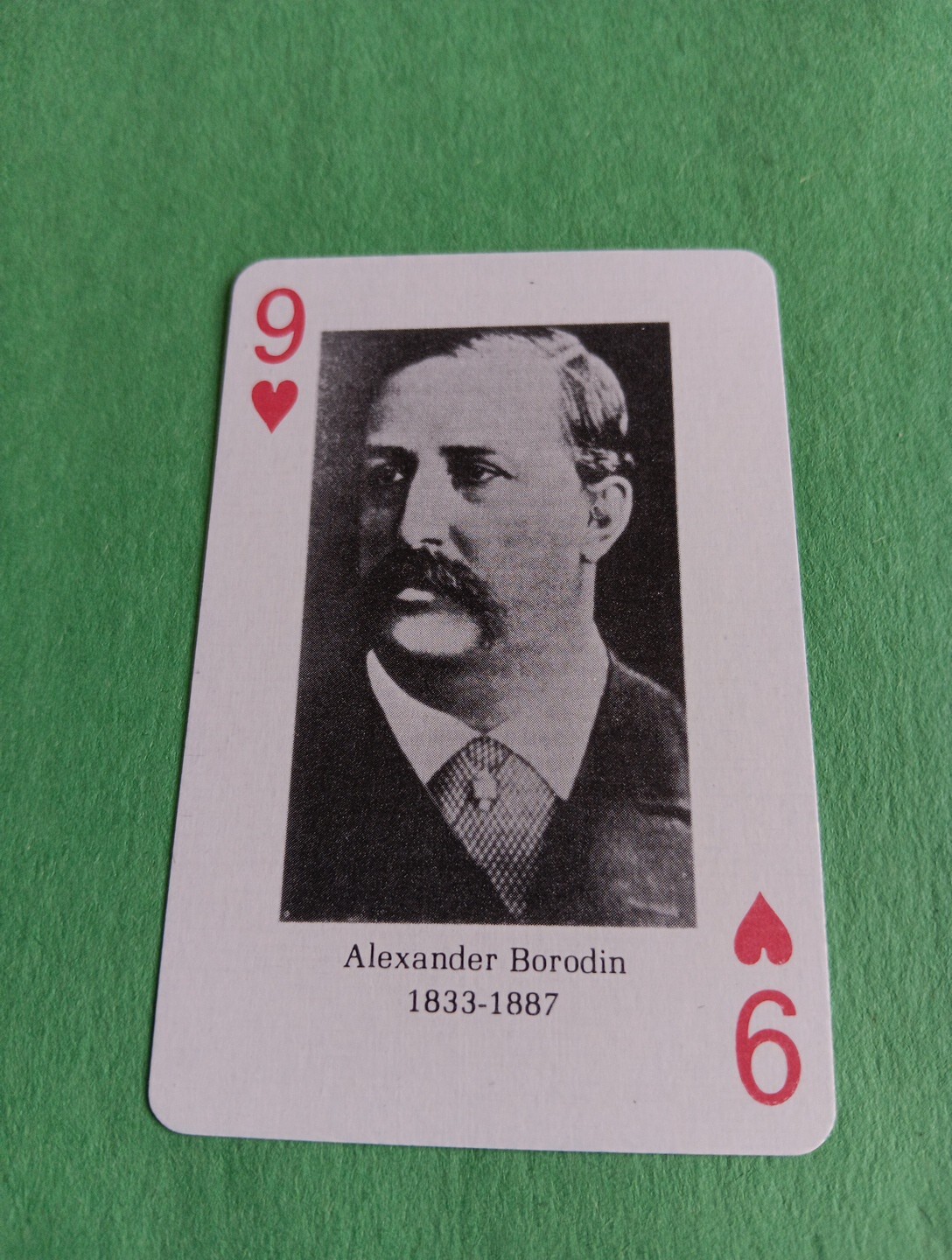 Alexander Borodin Nine Playing Card Great Composers Music 