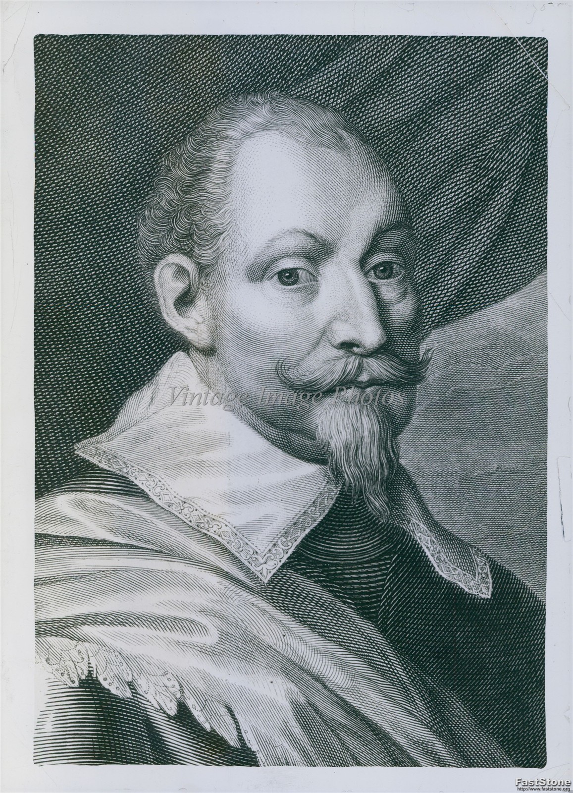 1939 Gustavus Adolphus Swedish Ruler Seventeenth Century Portrait Photo 5x7