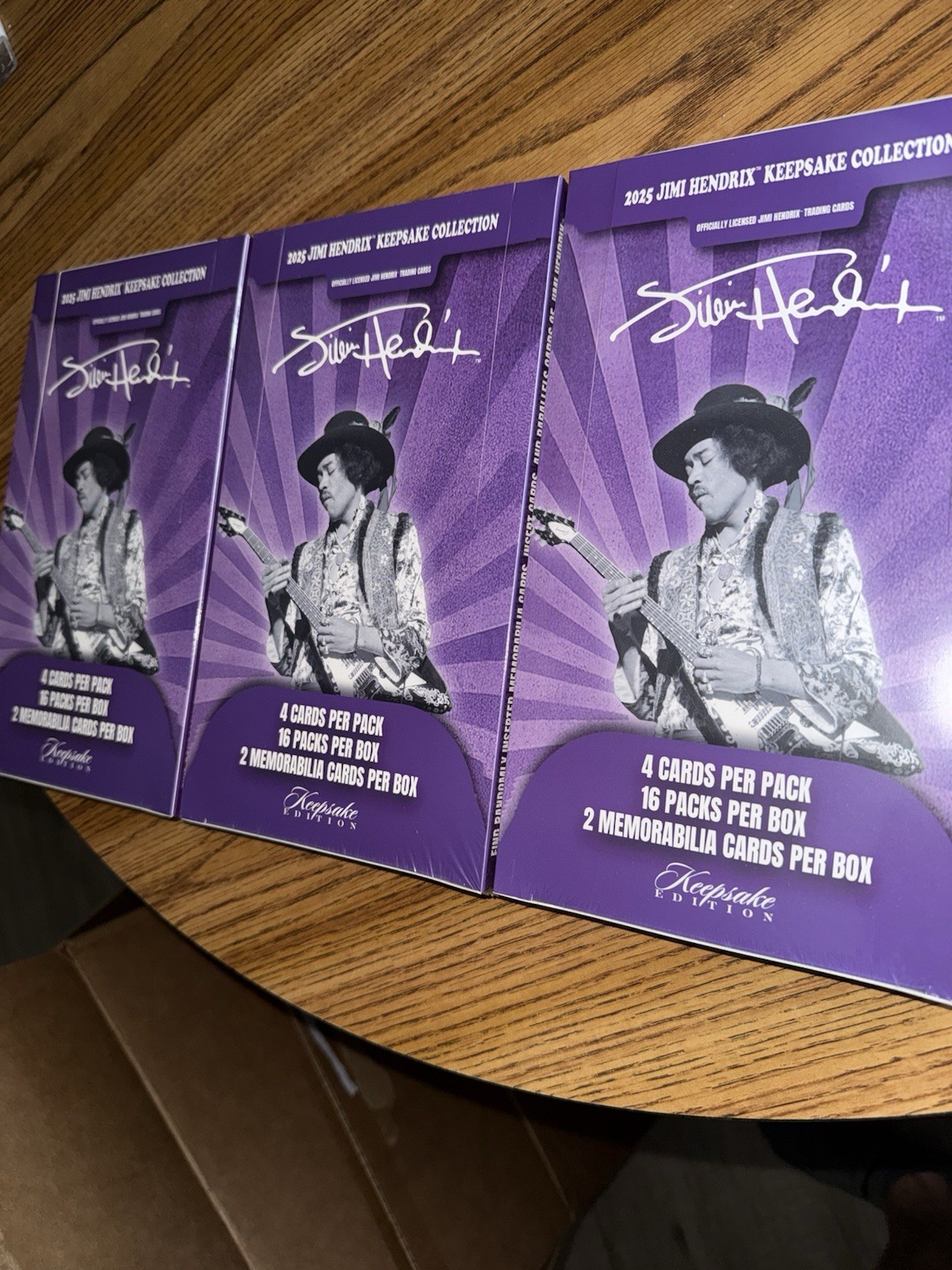 2025 KEEPSAKE JIMI HENDRIX SEALED 3 BOX LOT 2025 KEEPSAKE JIMI HENDRIX SEALED 3 BOX LOT