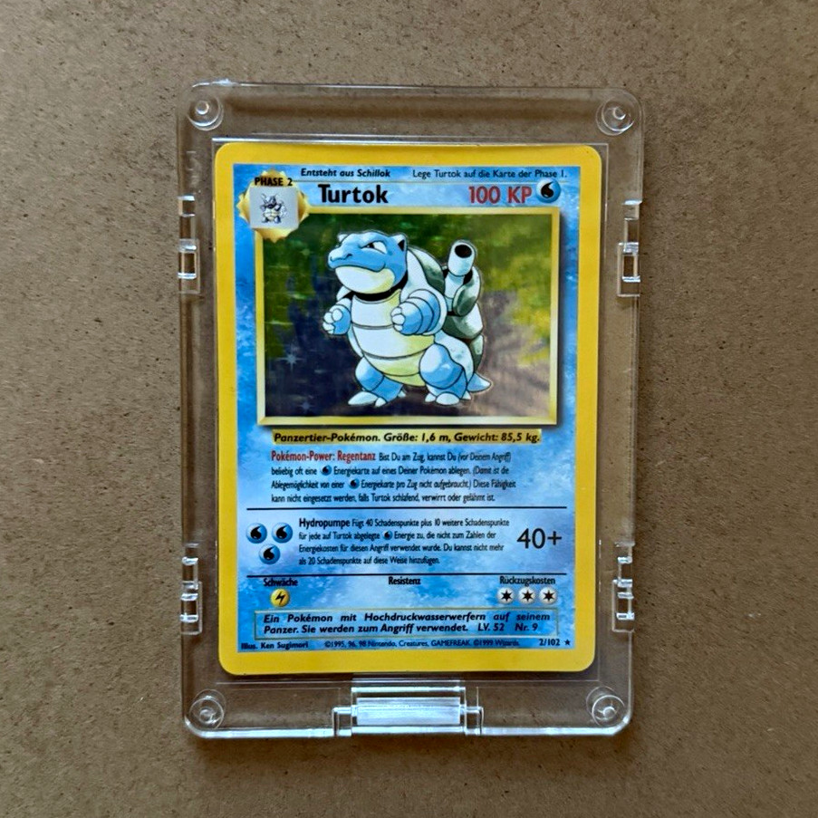 TURTOK #2/102 (1999) Wizards WOTC KEY Pokemon German Base Holo Rare BLASTOISE