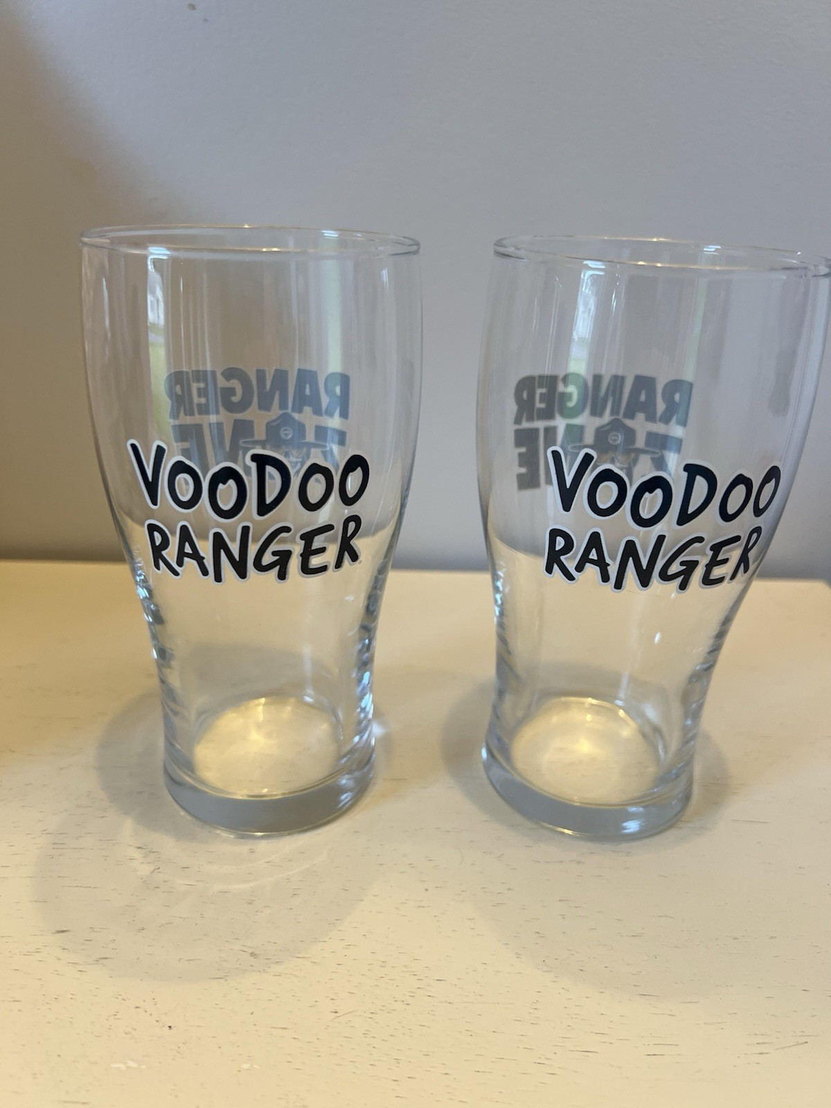 Voodoo Ranger Beer Pint Glasses Set of 2 Breweriana Theme Glassware Ranger Zone