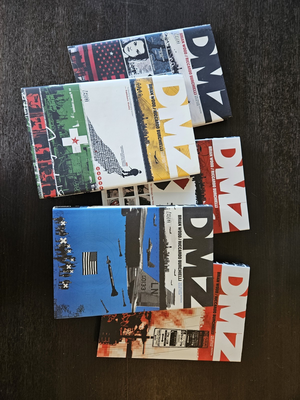 DMZ: Deluxe Edition Hardcovers Volumes 1, 2, 3, 4, 5 - Lot of 5