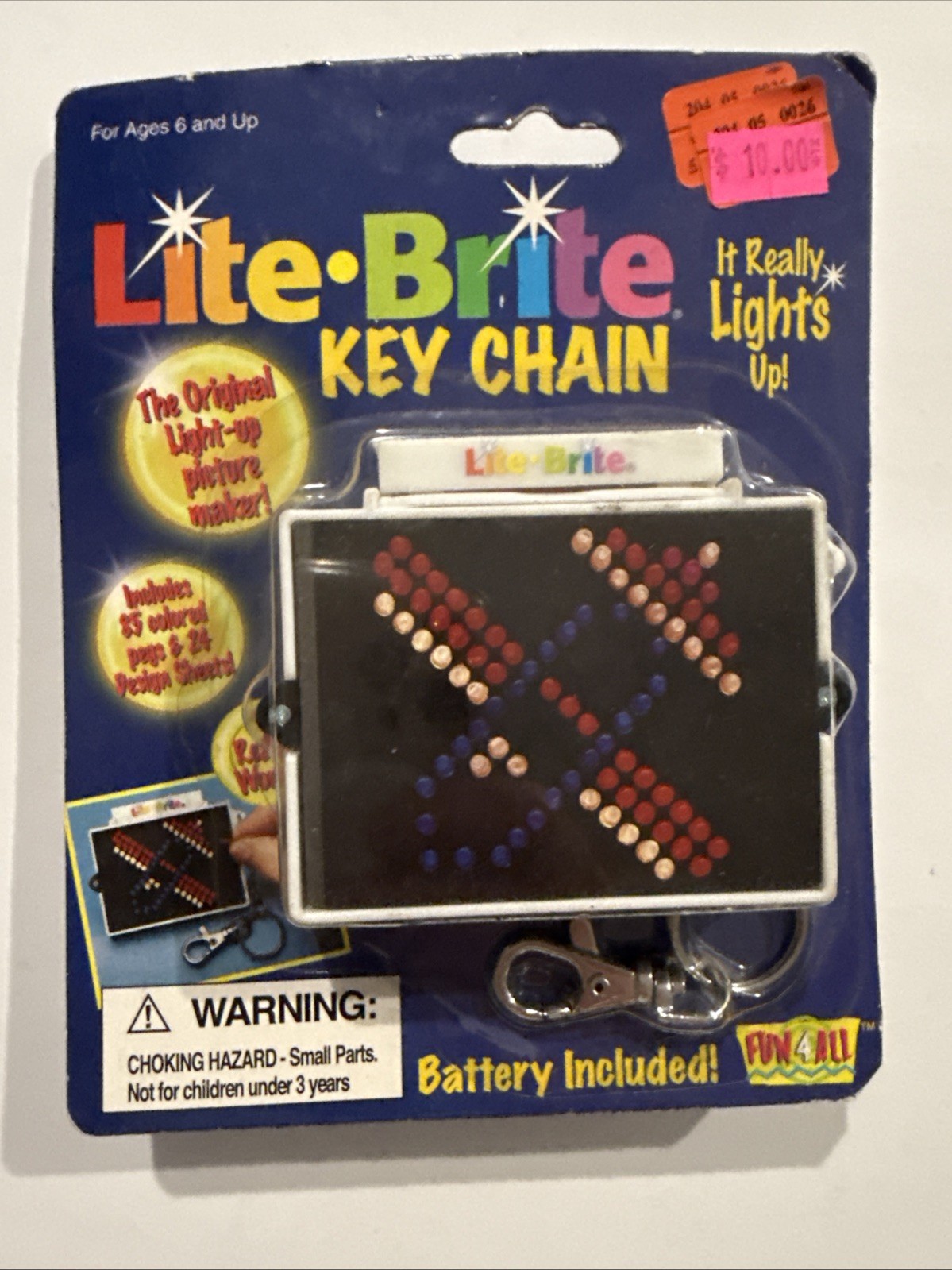 Vintage 1999 Fun4All LITE BRITE Keychain Portable Handheld Travel New Sealed Vintage 1999 Fun4All LITE BRITE Keychain Portable Handheld Travel New Sealed