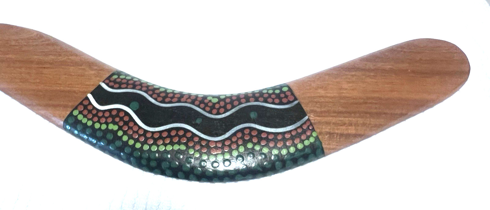 Wijikura 14 inch aboriginal Style boomerang decorative Art Painted Decor Souveni