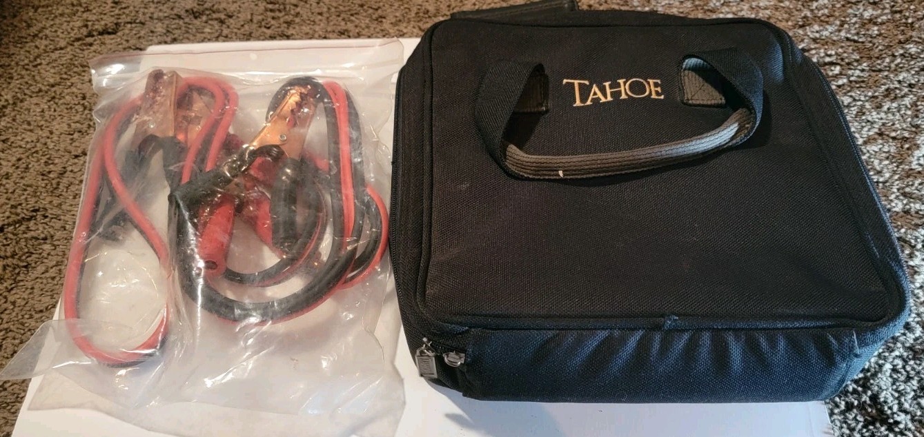 Vintage 1999 Chevy Tahoe Emergecy Kit Bag w/ Jumper Cables