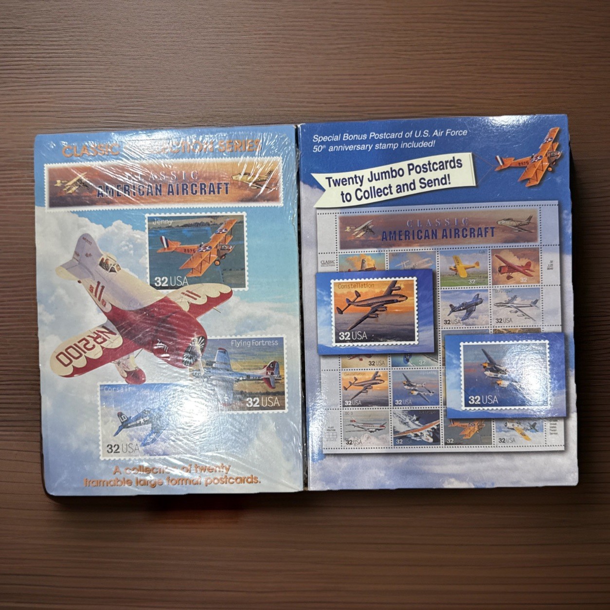 2pk USPS Classic American Aircraft XL Postcards Air Force Farmable Gallery Wall 2pk USPS Classic American Aircraft XL Postcards Air Force Farmable Gallery Wall